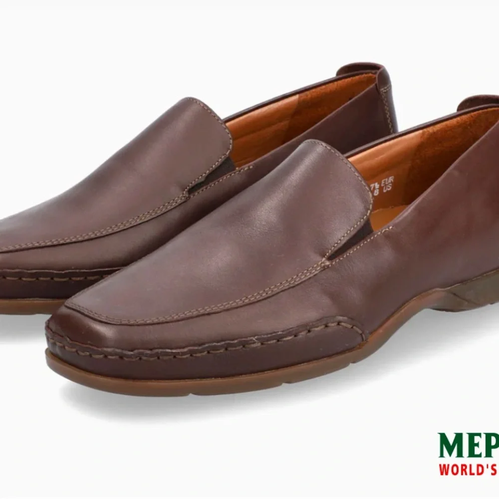 Mephisto Air Jet Double Gore Loafers Dark Brown Size 10 EUC